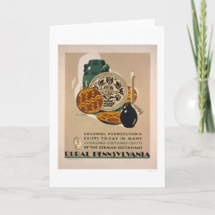 Koloniaal Pennsylvania 1940 WPA Kaart