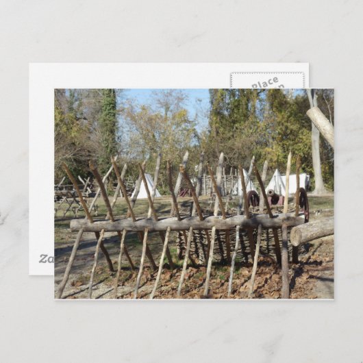 Kolonial Williamsburg Campsite Briefkaart (Voorkant / Achterkant)