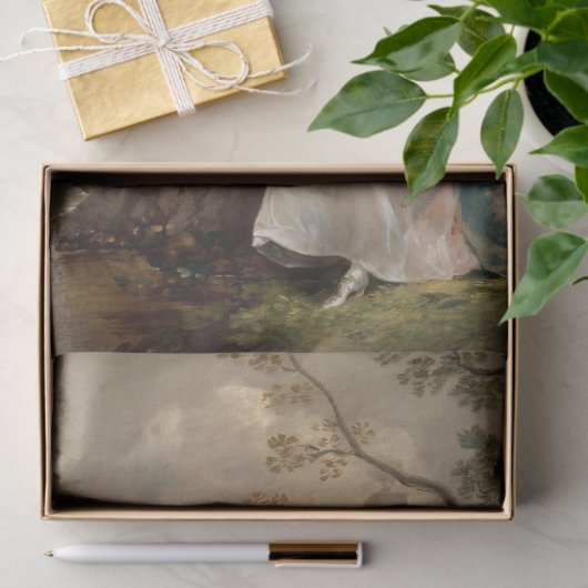 koloniale 19e-eeuwse Antiek decoupage Tissuepapier (Geschenk)