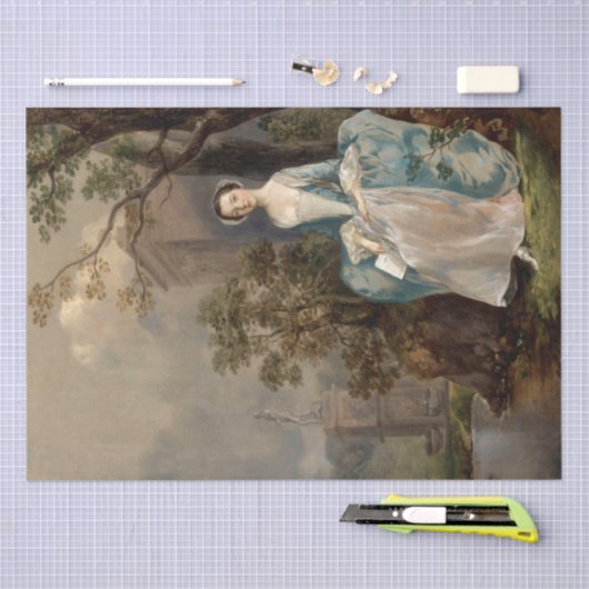 koloniale 19e-eeuwse Antiek decoupage Tissuepapier (Craft)