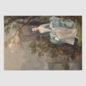 koloniale 19e-eeuwse Antiek decoupage Tissuepapier (Voorkant)