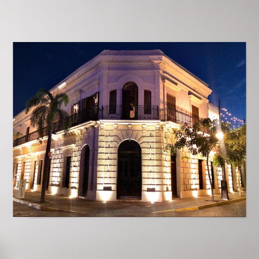 Koloniale architectuur - oud Mexico Poster (Voorkant)