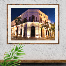 Koloniale architectuur - oud Mexico Poster