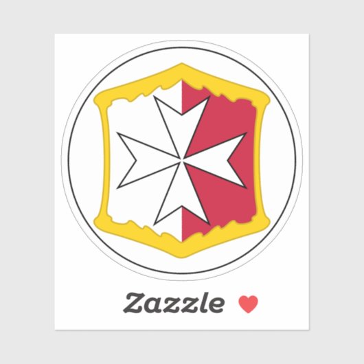 Koloniale badge van Malta (1875 - ca. 1898) Sticker (Vel)