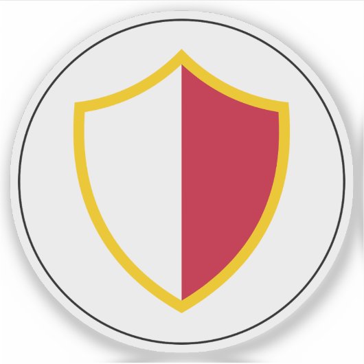 Koloniale badge van Malta (1898-1943) Sticker (Voorkant)