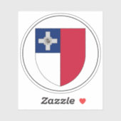 Koloniale badge van Malta (1943-1964) Sticker (Vel)