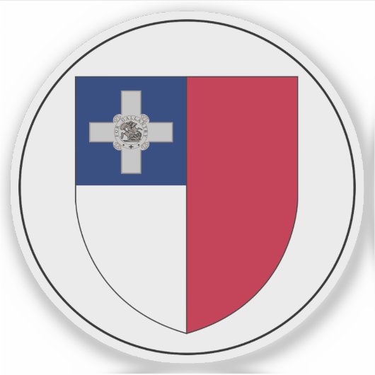 Koloniale badge van Malta (1943-1964) Sticker (Voorkant)
