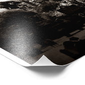 koloniale begraafplaats, Savannah (zwart-wit) Foto Afdruk (Hoek)