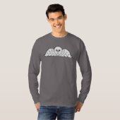 Koloniale Boston grafsteen schedel engel T-shirt (Voorkant volledig)