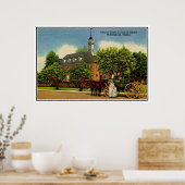 Koloniale coach voor capitol Williamsburg VA Poster (Keuken)