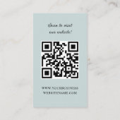 Koloniale kerstdeur Boutique Visitekaartje (Achterkant)