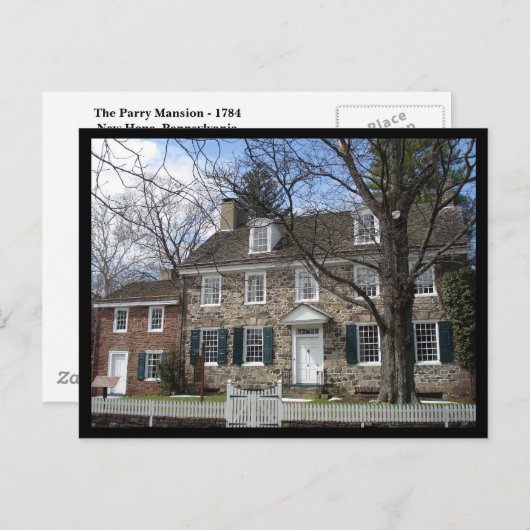 Koloniale Mansie Briefkaart (Voorkant / Achterkant)