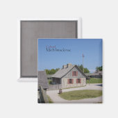 Koloniale Michilimackinac magneet (Voorkant / Achterkant)