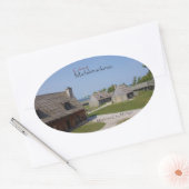 Koloniale Michilimackinac sticker (Envelop)