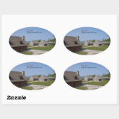 Koloniale Michilimackinac sticker (Vel)