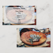 koloniale munten visitekaartje (Voorkant / Achterkant)