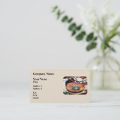 koloniale munten visitekaartje (Staand voorkant)