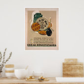 Koloniale Pennsylvania 1940 WPA Poster (Keuken)