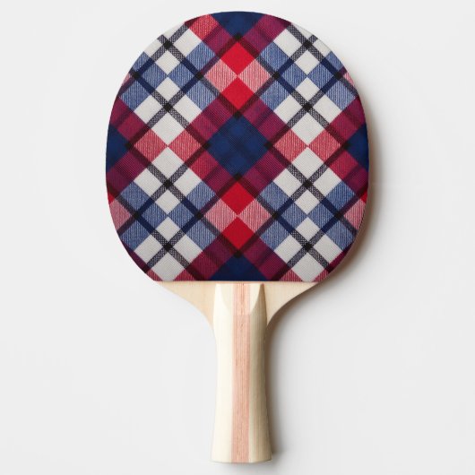 koloniale plaid tafeltennisbatje (Voorkant)