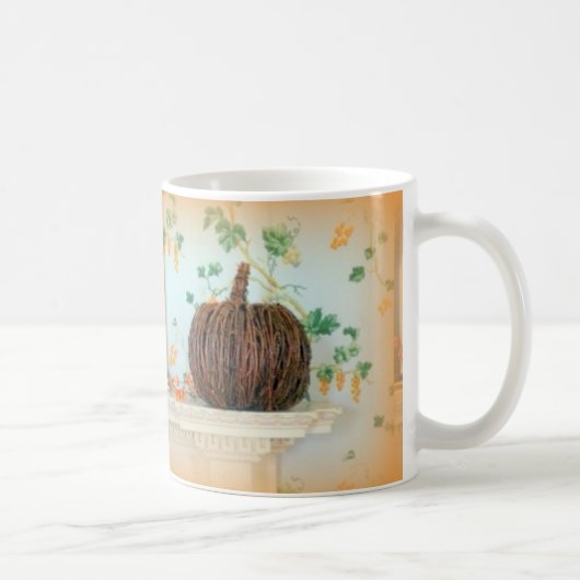 Koloniale pompoen mand koffie mok (Rechts)