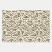 Koloniale Saliegroen Gouden Oogst Inpakpapier Vel (Voorkant)