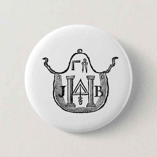 Koloniale Schort Ronde Button 5,7 Cm (Voorkant)