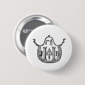 Koloniale Schort Ronde Button 5,7 Cm (Voorkant /achterkant)