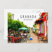 Koloniale stad Granada Nicaragua Briefkaart (Voorkant / Achterkant)