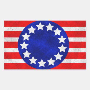 koloniale sterren en Stripes stickers