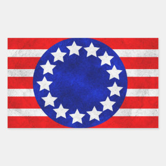 koloniale sterren en Stripes stickers