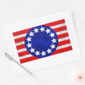 koloniale sterren en Stripes stickers (Envelop)