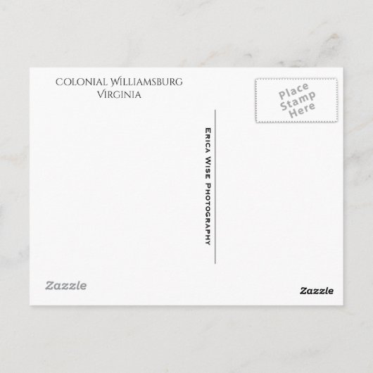 Koloniale stoep briefkaart (Achterkant)