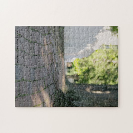 Koloniale stoep legpuzzel (Horizontaal)