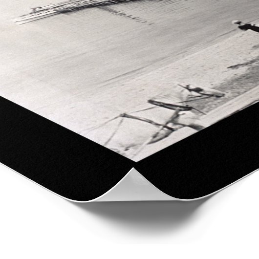 Koloniale strand Auto VA Foto 1913 Poster (Hoek)