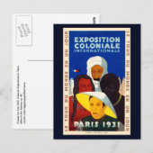 Koloniale tentoonstelling Parijs 1931 Briefkaart (Voorkant / Achterkant)