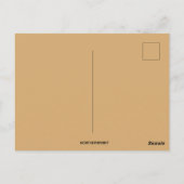  koloniale vrouw en Thanksgiving Turkije Briefkaart (Achterkant)