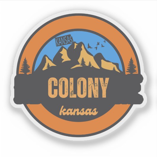 Kolonie, Kansas Sticker (Voorkant)
