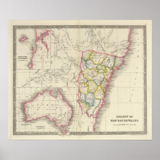 Kolonie van New South Wales Poster (Voorkant)