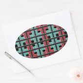 Kolonisatie-Stickers Ovale Sticker (Envelop)