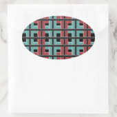 Kolonisatie-Stickers Ovale Sticker (Tas)