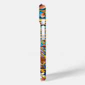 KOLOPENDE VOGELS EN ZWEEKDIEREN BLAUW-MONOGRAM Case-Mate iPhone CASE (Achterkant / Links)