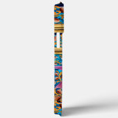 KOLOPENDE VOGELS EN ZWEEKDIEREN BLAUW-MONOGRAM Case-Mate iPhone CASE (Achterkant / Rechts)