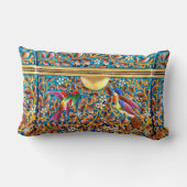 KOLOPENDE VOGELS EN ZWEEKDIEREN BLAUW-MONOGRAM KUSSEN (Achterkant)