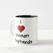 Kolorful "Kriss" Tweekleurige Koffiemok (Voorkant links)