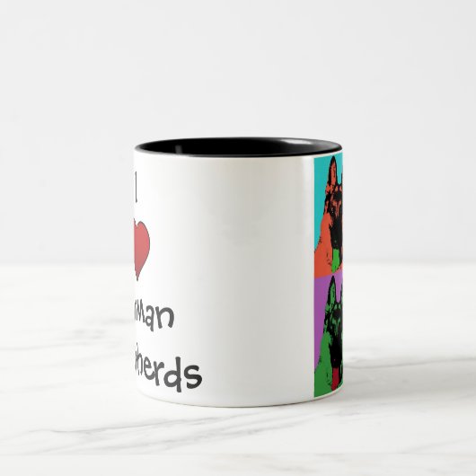 Kolorful "Kriss" Tweekleurige Koffiemok (Center)