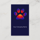 KOLORFUL PAW,sinaasappel Visitekaartje (Achterkant)
