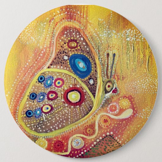Kolossaal, 15,2 cm (6") Ronde Speld Vlinder Ronde Button 6,0 Cm (Voorkant)