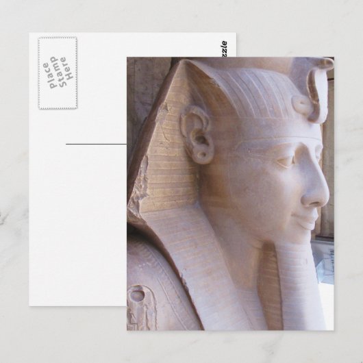 Kolossaal beeld van Ramesses II op Memphis, Egypte Briefkaart (Voorkant / Achterkant)