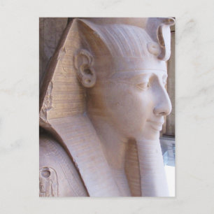 Kolossaal beeld van Ramesses II op Memphis, Egypte Briefkaart