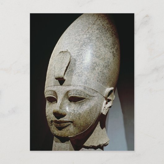 Kolossaal hoofd van Amenhotep III, van al-Qurnah Briefkaart (Voorkant)